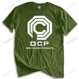 ถูกสุดๆเสื้อยืด ผ้าฝ้าย ทรงหลวม พิมพ์ลาย Robocop (1987) OCP ฤดูร้อน สําหรับผู้ชาย วัยรุ่น ทุกเพศ