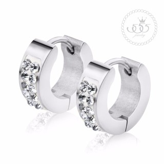 555jewelry ต่างหูห่วงแฟชั่นแบบห่วงเล็กดีไซน์สวย รุ่น MNC-ER690