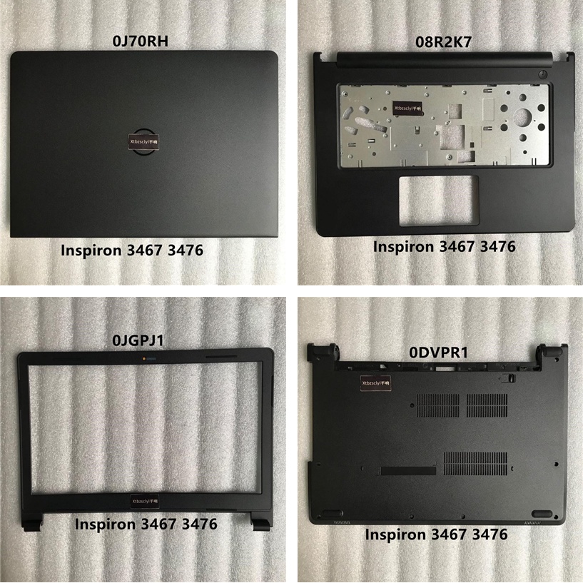 ใหม่สําหรับ Dell Inspiron 14 3467 3465 3476 LCD ด้านหลัง LCD Bezel ฝาครอบด้านบนด้านล่างด้านล่างด้านล
