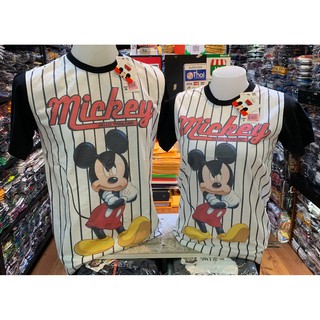 เสื้อยืด การ์ตูน มิกกี้เม้าส์ Mickey Mouse ลิขสิทธิ์แท้