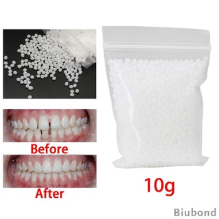 [biubond] กาวติดฟันชั่วคราว ลูกปัด ช่องว่างฟันปลอม สีขาว 10 กรัม