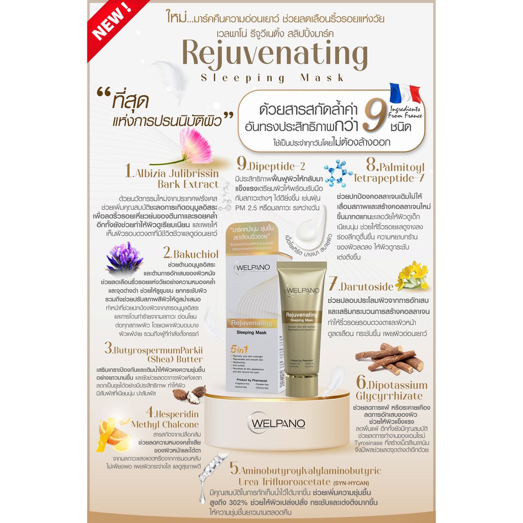 Welpano Rejuvenating Sleeping Mask — صورة 2