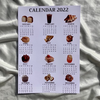 ปฎิทิน2022 ขนาดA4ลายมินิมอลเหมาะสำหรับตกแต่งห้อง