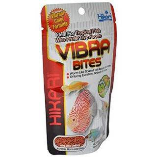 Hikari ฮิคาริ อาหารปลา Vibra Bites อาหารปลาปอมปาดัวร์ เทวดา หมอแคระ เร่งสีรวดเร็ว 73g