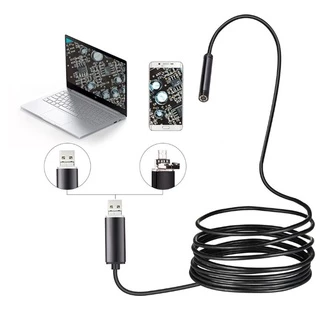 Endoscope HD 3in1 กล้องแอนโดสโคป กล้องงู ต่อคอม มือถือ กล้องส่องท่อ​ กันน้ํา USB / TYPE-C / Micro-USB Endoscope Camera