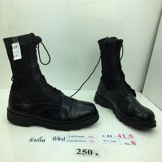 มีซิป รองเท้าคอมแบท รองเท้าจังเกิ้ล รองเท้าทหาร Combat boots with zippered sides.