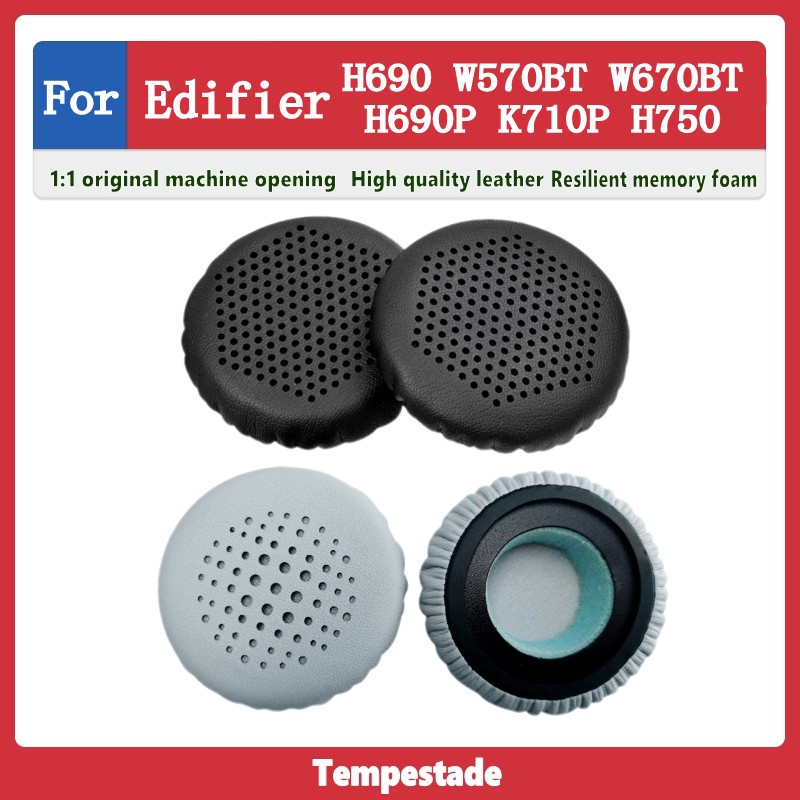 สําหรับ Edifier H690 W570BT W670BT H690P K710P H750 หูฟัง Earmuffs หนัง Earmuffs หูฟังโฟมเบาะอุปกรณ์