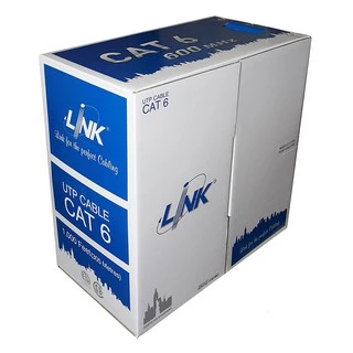 สายแลน LAN Cat6 LINK แบ่งตัดมีขนาด 1M/2M/3M/5M/10M/15M/20M/25M/30M/50M/60-100m พร้อมเข้าหัว