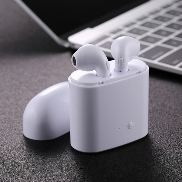 หูฟัง i7S TWS รุ่นสองหู ซ้ายและขวา HBQ-i7S TWS หูฟังไร้สาย แบบ 2 ข้าง (ซ้าย-ขวา) รองรับ Bluetooth V4.2 + DER