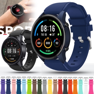 【สินค้าคงคลังสำเร็จรูป 】22mm Silicone Band for Samsung Galaxy Watch 46mm / Team S3 Frontier / Huawei Watch GT GT2 46mm / Huami Amazfit GTR 47mm Strap