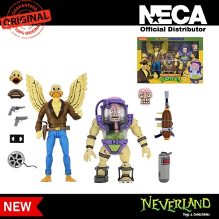 (NECA) Teenage Mutant Ninja Turtles Ace Duck &amp; Mutagen Man 2 pack 7” Scale Action Figures (Cartoon)