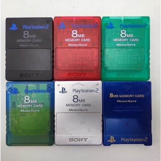 PS2 เมมเซฟเกมส์ ของแท้ SONY ใช้งานได้ปกติ Memory Card Save PS2 PlayStation 2 mem เมมเซฟ