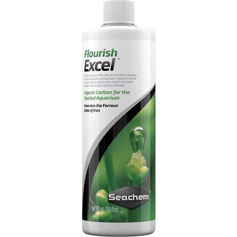 Seachem flourish excel คาร์บอนน้ำ ช่วยกำจัดตะไคร่ขนดำ ตะไคร่เส้นผม ช่วยกระตุ้นการเจริญเติบโตของพืชน้ำ