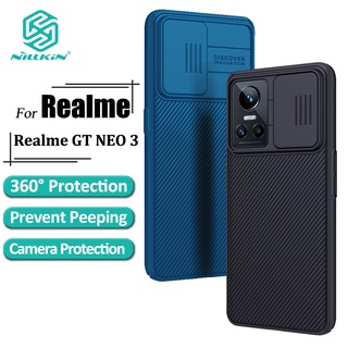 Nillkin CamShield เคสโทรศัพท์ Realme GT Neo 3 เคสกล้อง เลื่อน ป้องกัน หรูหรา แข็ง PC กันกระแทก ฝาหลัง