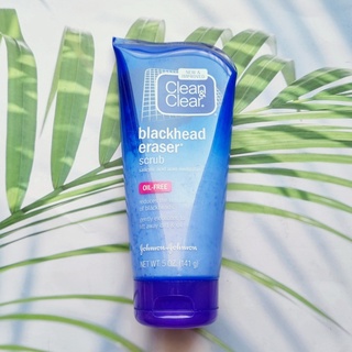 (Clean &amp; Clear®) Blackhead Eraser Scrub 141 g คลีน แอนด์ เคลียร์ สครับ สำหรับผิวหน้า ลดสิวหัวดำ