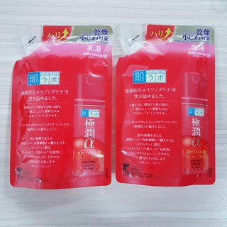 Hada labo 3D Gokujyun-α Aging Care Firming &amp; Lifting Milk Refill 140 ML.