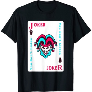 เสื้อเชิ้ต ลาย Joker Playing Card สําหรับผู้ใหญ่Size S-5XL