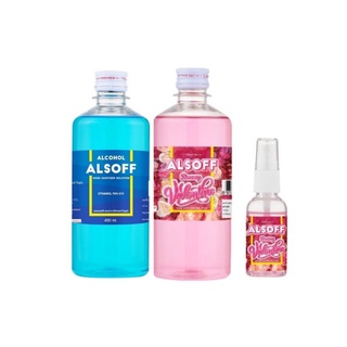 Alsoff Alcohol Hand Sanitizer กลิ่นDeary Valentine และรุ่นดั่งเดิม 450มล (ฟรี Alsoff สเปรย์ กลิ่นDeary Valentine 30มล)