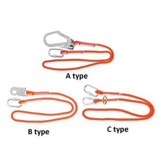 Climbing Arborist Safety Lanyard with Snap Hook Fall Protection