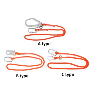 Climbing Arborist Safety Lanyard with Snap Hook Fall Protection