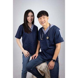 scrubvet: เสื้อสครับสีกรมเทา