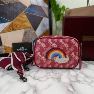 COACH Camera Bag 26, rainbow-red pattern