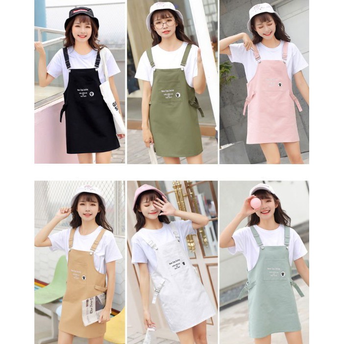 💥พร้อมส่ง💥 Quilla  เดรสสั้น  ชุดเอี๊ยมกระโปรงสั้น ชุดเอี้ยมสั้น (ไม่มีเสื้อซับสีขาว) (AA1-10)