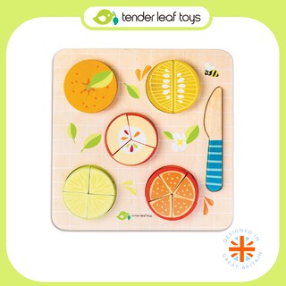 Tender Leaf Toys ของเล่นไม้ ของเล่นเสริมพัฒนาการ เศษส่วนผลไม้ Citrus Fractions