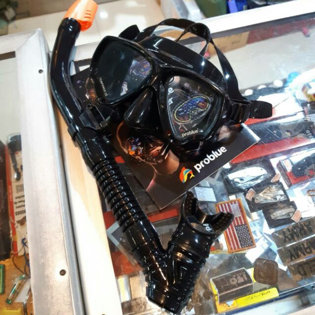 หน้ากากดำน้ำ ท่อหายใจ Problue Mask &amp; Snorkel South Beach2