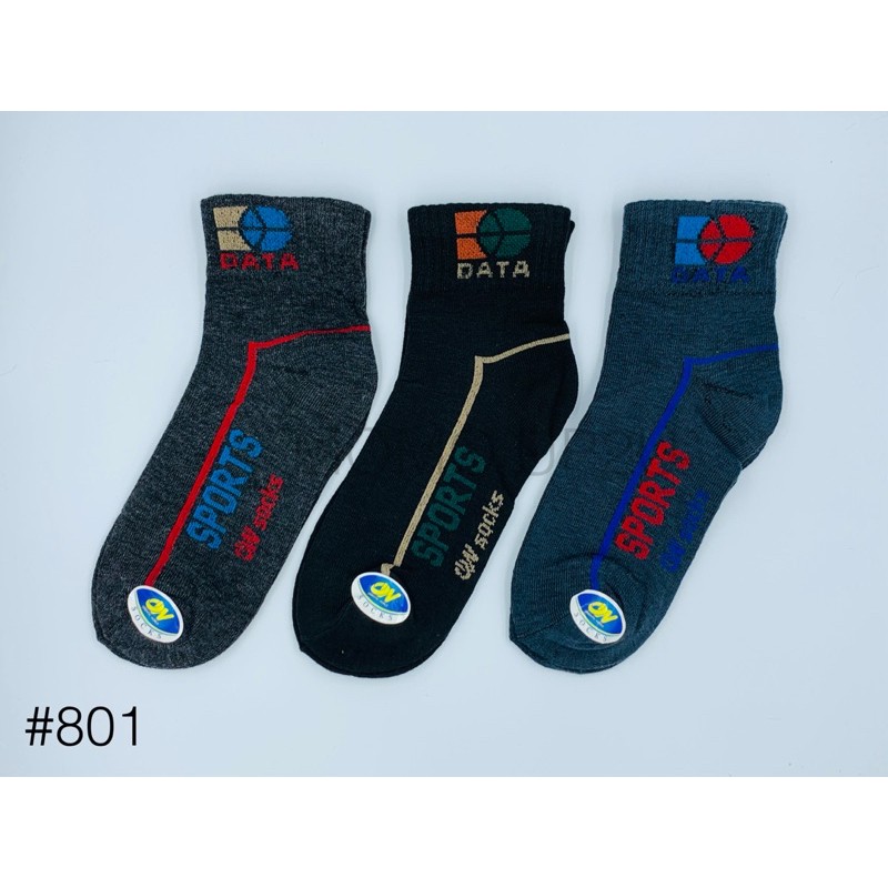 OW Socks ถุงเท้าข้อกลางสปอร์ต 801แพ็ค 12 คู่คละสี ราคา ถูกที่สุด ดีลบีเคเค แกลเลอรีภาพที่ 6
