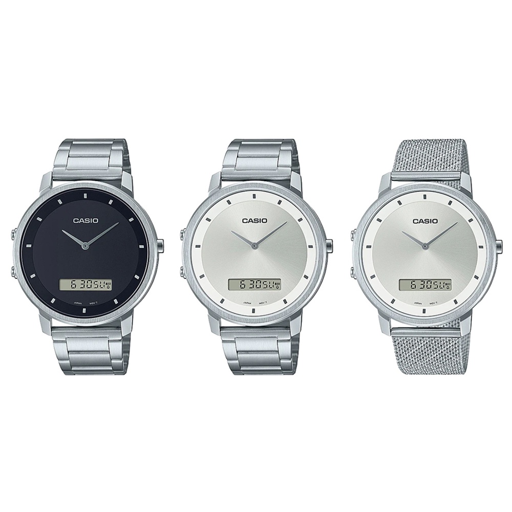 Casio Standard นาฬิกาข้อมือผู้ชาย สายสแตนเลส รุ่น MTP-B200D,MTP-B200M (MTP-B200D-1E,MTP-B200D-7E,MTP-B200M-7E)
