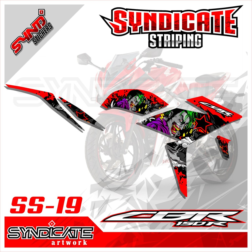 CBR 150 R Facelift Striping สติ๊กเกอร์ Joker SS-19 ออกแบบ