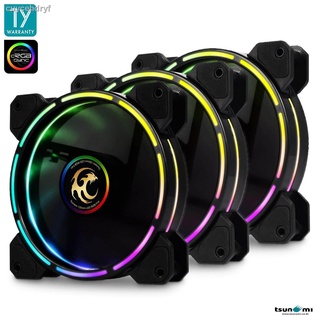 พัดลมระบายความร้อน Tsunami Tron Series (cRGB Sync) RGB Cooling Fan X3 รับประกันสินค้า 1 ปี