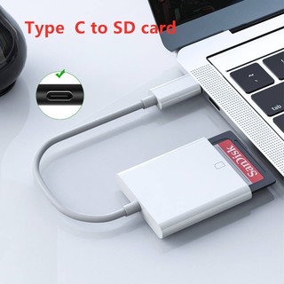 OTG TYPE C TO SD CARDเครื่องอ่านบัตรเครื่องอ่านกล้องการ์ด SD OTG type c card reader SD