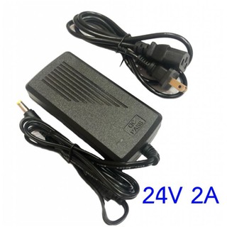 Adapter 24V 2A อะแดปเตอร์ 24V กระแส 2A DC 5.5 x 2.5MM