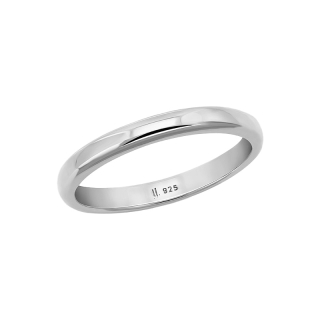 Jewellista แหวนเกลี้ยงเล็ก เงินแท้ 925 รุ่น Susie แหวนหน้ากว้าง 2 mm.