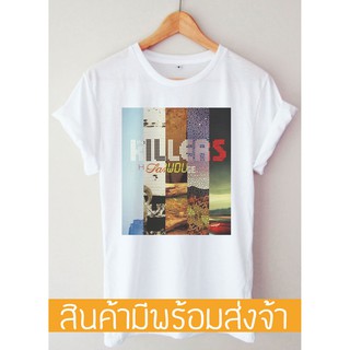 เสื้อยืดสีขาวเสื้อวง The Killers T-shirtS-4XL