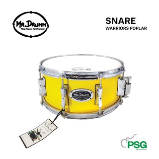 MR.DRUMM SNARE 14” รุ่น WARRIORS POPLAR -Yellow