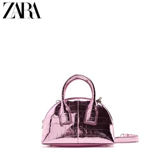 Zara2022 ใหม่ กระเป๋าถือ กระเป๋าสะพายไหล่ แต่งสายโซ่คล้อง แฟชั่นสําหรับสตรี