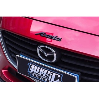 โลโก้ Axela ติดรถ Mazda3 งานสวย งานคุณภาพ ครับ