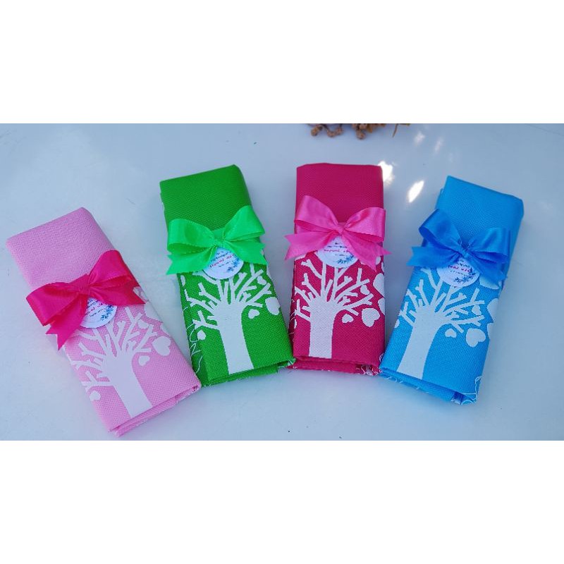 ของชำร่วย ถุงสปันรักษ์โลก ลาย Thank you ฟรีป้ายชื่อ ขั้นต่ำ 100 ชิ้นขึ้นไป ของรับไหว้ ขึ้นบ้านใหม่ ง