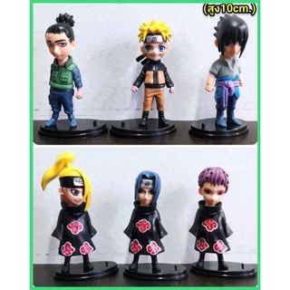 นารูโตะเซ็ต 6ตัว ความสูง 10cm.