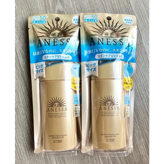 ครีมกันแดด Anessa perfect uv sunscreen skincare milk spf50+ pa++++  90ml #ป้ายคิง