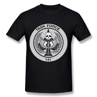 T-shirt  ใหม่ เสื้อยืดลําลอง สําหรับผู้ชาย แขนสั้น คอกลม พิมพ์ลาย S Task Force 141 VBN13173S-5XL