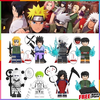 ฟิกเกอร์นารูโตะ 4th Hokage Namikaze Minato Kakashi Lee Rock Ninja Uchiha Madara Sasuke ขนาดเล็ก