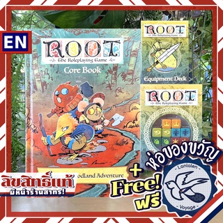 Root: The Tabletop Roleplaying Game (RPG) Core Book / Faction Dice / Equipment Deck ห่อของขวัญฟรี [Boardgame]