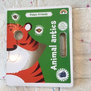 Animal antics  (board book )