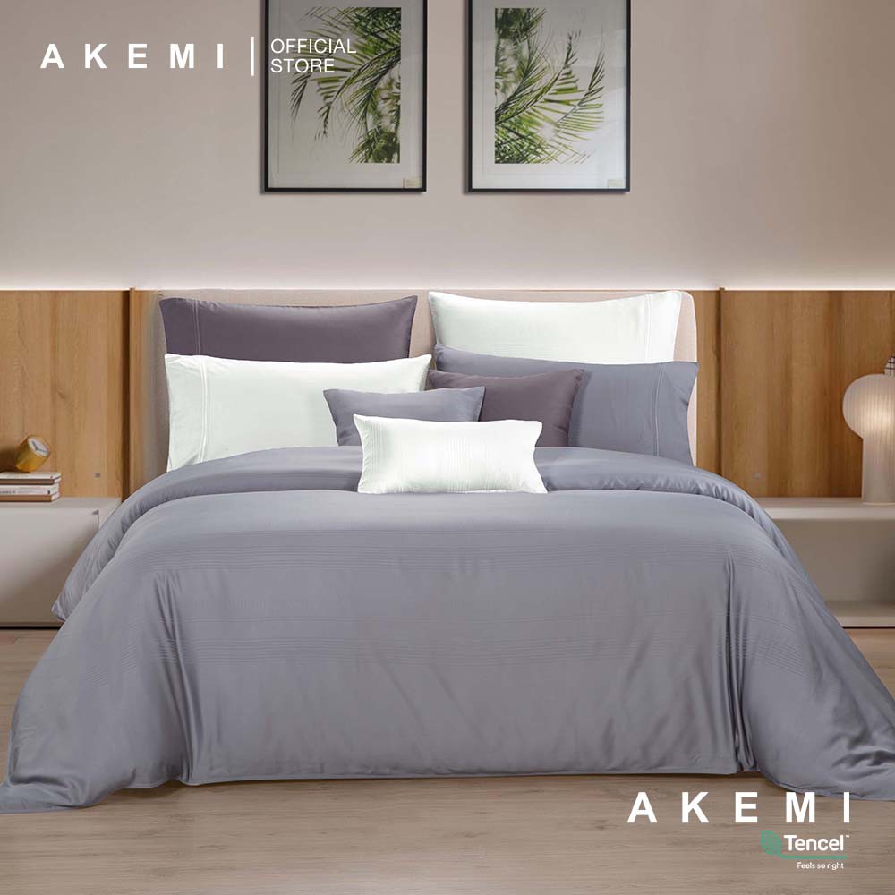 [ราคาโปร] Akemi ผ้าปูที่นอน6ฟุต 5 ชิ้น Tencel  รุ่น Earnest Dobby