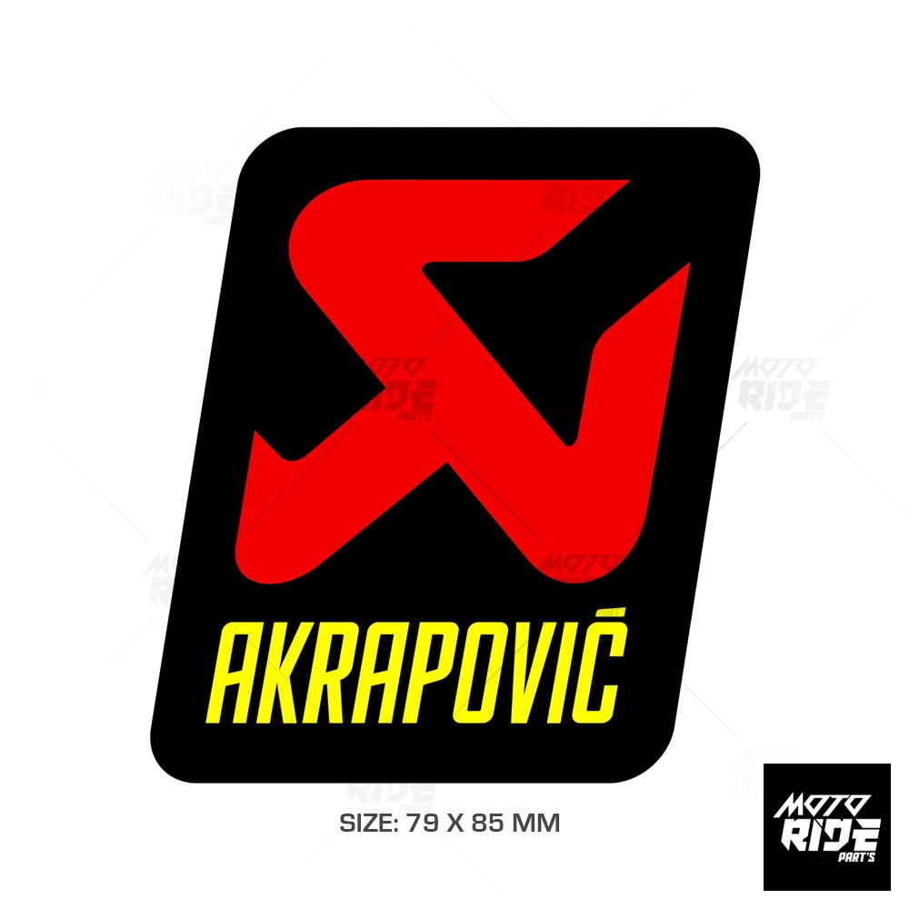 Akrapovic P-HST14AL ปั๊มสีน้ําเงินแท้ SQUARE STAMP 79x85mm