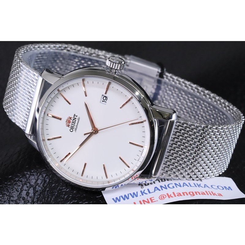 (แถมกล่องแบบพกพา) นาฬิกา Orient Automatic รุ่น RA-AC0E07S